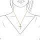 3 - Aja Aquamarine Cross Pendant 
