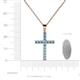 4 - Aja Blue Topaz Cross Pendant 