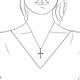 3 - Aja Iolite Cross Pendant 