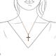 3 - Aja Black Diamond Cross Pendant 