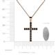 4 - Aja Black Diamond Cross Pendant 
