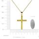 4 - Aja Yellow Sapphire Cross Pendant 
