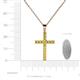 4 - Aja Yellow Sapphire Cross Pendant 