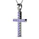 2 - Aja Tanzanite Cross Pendant 