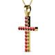 2 - Aja Ruby Cross Pendant 