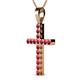 2 - Aja Ruby Cross Pendant 