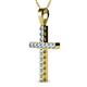 2 - Aja Aquamarine Cross Pendant 