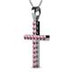 2 - Aja Rhodolite Garnet Cross Pendant 