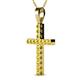 2 - Aja Yellow Sapphire Cross Pendant 