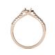 6 - Cyra Semi Mount Halo Engagement Ring 