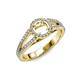 3 - Aylin Semi Mount Halo Engagement Ring 