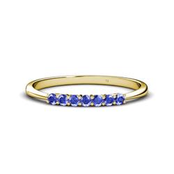 Reina Tanzanite Stone Wedding Band Tanzanite Stone Womens Wedding Band Stackable ctw K Yellow Gold