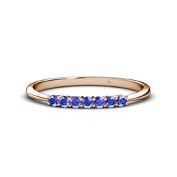 Reina Tanzanite Stone Wedding Band Tanzanite Stone Womens Wedding Band Stackable ctw K Rose Gold