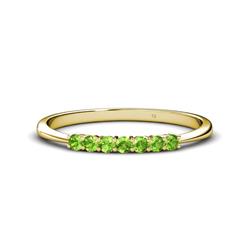 Reina Peridot Stone Wedding Band Peridot Stone Womens Wedding Band Stackable ctw K Yellow Gold