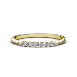 Reina Diamond Stone Wedding Band Diamond Stone Womens Wedding Band Stackable ctw K Yellow Gold