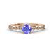 1 - Siena Tanzanite and Diamond Marquise and Dot Bridal Set Ring 