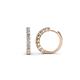 1 - Raya Round Diamond Hoop Earrings 