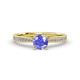 2 - Sian Tanzanite and Diamond Bridal Set Ring 