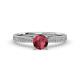 2 - Sian Rhodolite Garnet and Diamond Bridal Set Ring 