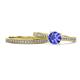 1 - Sian Tanzanite and Diamond Bridal Set Ring 