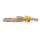 1 - Sian Citrine and Diamond Bridal Set Ring 