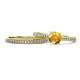 1 - Sian Citrine and Diamond Bridal Set Ring 