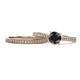 1 - Sian Black and White Diamond Bridal Set Ring 