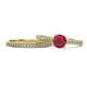 1 - Sian Ruby and Diamond Bridal Set Ring 