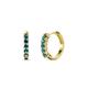 1 - Aricia Petite 0.25 ctw London Blue Topaz Hoop Earrings 