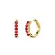 1 - Aricia Petite 0.35 ctw Ruby Hoop Earrings 