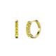 1 - Aricia Petite 0.30 ctw Yellow Sapphire Hoop Earrings 