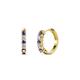 1 - Aricia Petite Iolite and Diamond Hoop Earrings 
