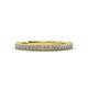 1 - Aleen 0.25 ctw Natural Diamonds (1.30 mm) Wedding Band 