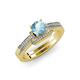 3 - Nessa Aquamarine and Diamond Bridal Set Ring 