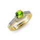 3 - Nessa Peridot and Diamond Bridal Set Ring 