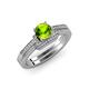 3 - Nessa Peridot and Diamond Bridal Set Ring 