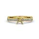 3 - Gwen Semi Mount Euro Shank Engagement Ring 