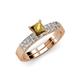 4 - Fenice Citrine and Diamond Bridal Set Ring 