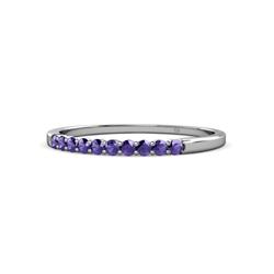 Clara Iolite Stone Wedding Band Iolite Stone Womens Wedding Band Stackable ctw Sterling Silver