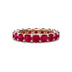 Laida Ruby Eternity Band Ruby ctw Womens Eternity Ring Stackable K Rose Gold