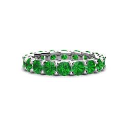 Laida Green Garnet Eternity Band Green Garnet ctw Womens Eternity Ring Stackable K White Gold