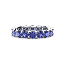 Laida Iolite Eternity Band Iolite ctw Womens Eternity Ring Stackable K White Gold