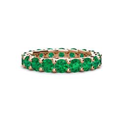 Laida Emerald Eternity Band Emerald ctw Womens Eternity Ring Stackable K Rose Gold