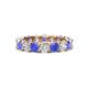 1 - Laida 3.80 mm Tanzanite and Diamond Eternity Band 