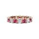 1 - Laida 3.80 mm Pink Tourmaline and Diamond Eternity Band 