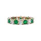 1 - Laida 3.80 mm Emerald and Diamond Eternity Band 