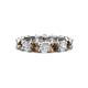 1 - Laida 3.80 mm Smoky Quartz and Diamond Eternity Band 