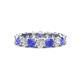 1 - Laida 3.80 mm Tanzanite and Diamond Eternity Band 