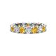 1 - Laida 3.80 mm Citrine and Diamond Eternity Band 