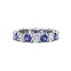 1 - Laida 3.80 mm Iolite and Diamond Eternity Band 